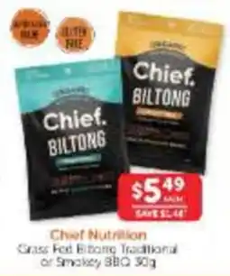 WHOLELIFE Chief Nutrition Grass Fed Biltong offer