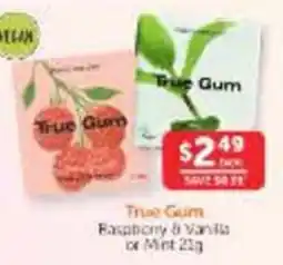 WHOLELIFE True Gum Raspberry & Vanilla or Mint offer