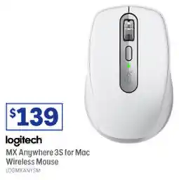 Officeworks logitech MX Anywhere 3S for Mac Wireless Mouse offer