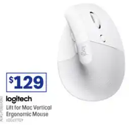 Officeworks logitech Lift for Mac Vertical Ergonomic Mouse offer