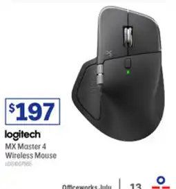 Officeworks logitech MX Master 4 Wireless Mouse offer