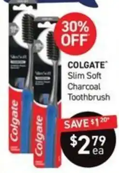 Chemist King Colgate Slim Soft Charcoal Toothbrush offer