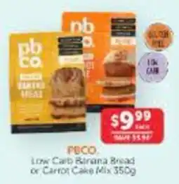 WHOLELIFE PBco Low Carb Banana Bread or Carrot Cake Mix offer