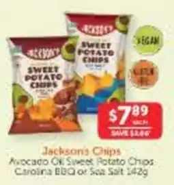 WHOLELIFE Jacksons Chips Avocado Oil Sweet Potato Chips offer