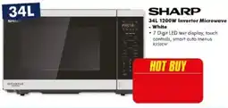 The Good Guys Sharp 34L 1200W Inverter Microwave offer