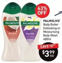 Chemist King Palmolive Body Butter Exfoliating or Moisturising Body Wash offer
