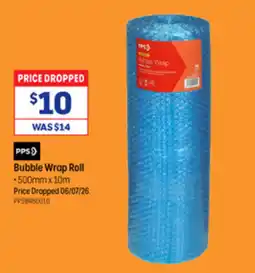 Officeworks PPS Bubble Wrap Roll offer