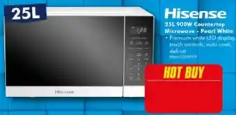 The Good Guys Hisense 25L 900W Countertop Microwave - Pearl White offer