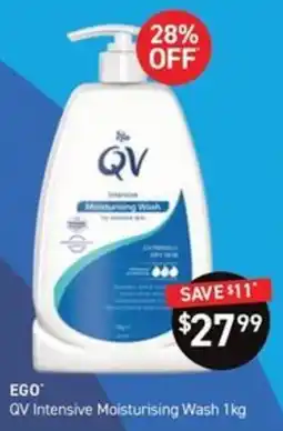Chemist King EGO QV Intensive Moisturising Wash offer