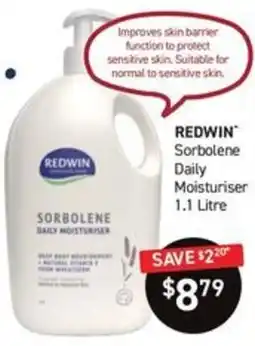 Chemist King Redwin Sorbolene Daily Moisturiser offer