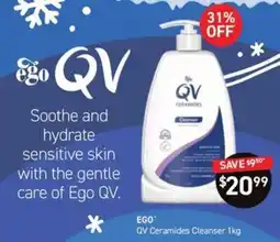 Chemist King Ego QV Ceramides Cleanser offer