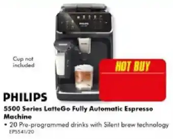 The Good Guys Philips 5500 Series LatteGo Fully Automatic Espresso Machine offer