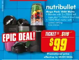 The Good Guys nutribullet Mega Pack offer