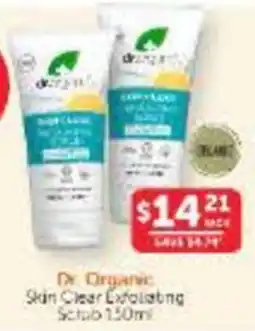 WHOLELIFE Dr. Organic Skin Clear Exfoliating Scrub offer