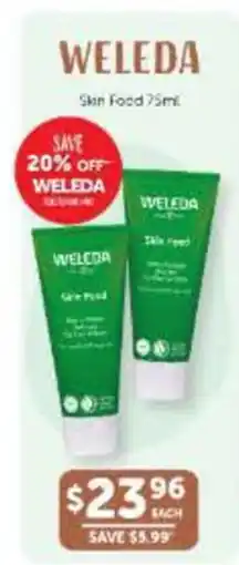 WHOLELIFE Weleda Skin Food offer