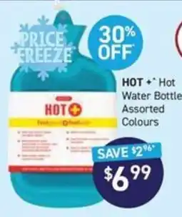 Chemist King Hot+ Hot Water Bottle Assorted Colours offer
