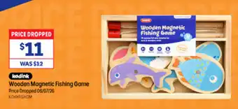 Officeworks kadink Wooden Magnetic Fishing Game offer