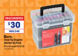Officeworks Born Dual Tip Graphic Marker offer