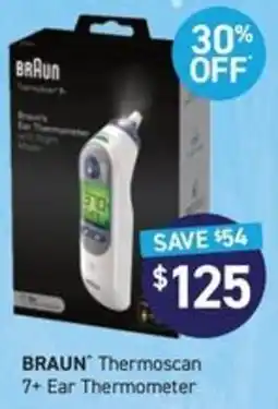 Chemist King BRAUN Thermoscan 7+ Ear Thermometer offer