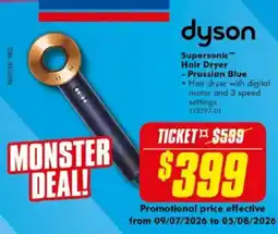 The Good Guys Dyson Supersonic Hair Dryer - Prussian Blue offer