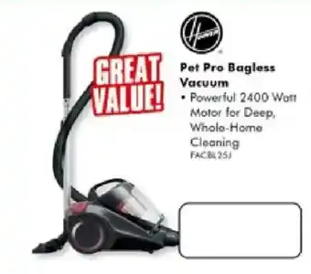 The Good Guys Hoover Pet Pro Bagless Vacuum offer