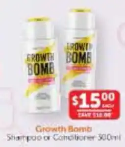 WHOLELIFE Growth Bomb Shampoo or Conditioner offer
