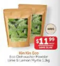 WHOLELIFE Kin Kin Eco Eco Dishwasher Powder Lime & Lemon Myrtle offer