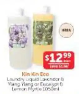 WHOLELIFE Kin Kin Eco Laundry Liquid Lavender & Ylang Ylang or Eucalypt & Lemon Myrtle offer