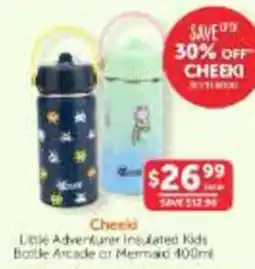 WHOLELIFE Cheeki Little Adventurer Insulated Kids Bottle Arcade or Mermaid offer