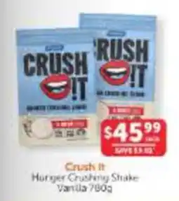 WHOLELIFE Crush It Hunger Crushing Shake Vanilla offer
