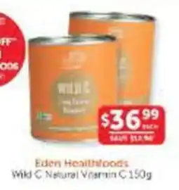 WHOLELIFE Eden Healthfoods Wild C Natural Vitamin C offer