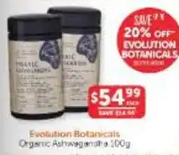 WHOLELIFE Evolution Botanicals Organic Ashwagandha offer