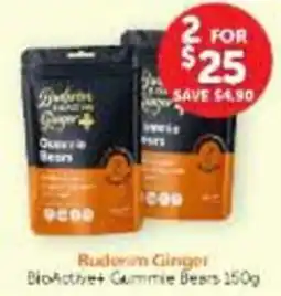 WHOLELIFE Buderim Ginger BioActiv+ Gummy Bears offer