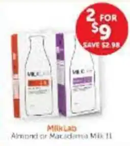 WHOLELIFE MilkLab Almond or Macadamia Milk offer