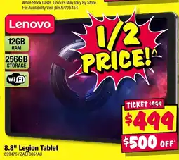 JB Hi-Fi Lenovo 8.8" Legion Tablet offer