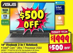JB Hi-Fi Asus 14" Vivobook 2-in-1 Notebook offer