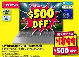 JB Hi-Fi Lenovo 14" Ideapad 5 2-In-1 Notebook offer