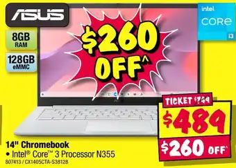 JB Hi-Fi ASUS 14" Chromebook offer