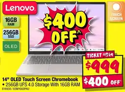 JB Hi-Fi Lenovo 14" OLED Touch Screen Chromebook offer