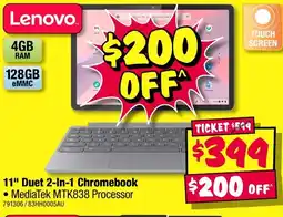 JB Hi-Fi 11 Duet 2 in 1 Chromebook offer
