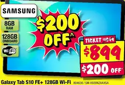 JB Hi-Fi Samsung Galaxy Tab S10 FE+ 128GB Wi-Fi offer