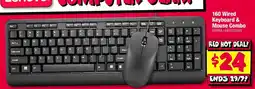 JB Hi-Fi Lenovo 160 Wired Keyboard & Mouse Combo offer