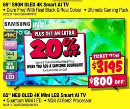 JB Hi-Fi 85 NEO QLED 4K Mini LED Smart AI TV offer