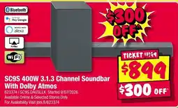 JB Hi-Fi SC9S 400W 3.1.3 Channel Soundbar With Dolby Atmos offer