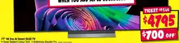JB Hi-Fi 77" 4K Evo AI Smart OLED TV offer