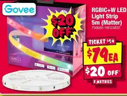 JB Hi-Fi Govee RGBIC+W LED Light Strip 5m (Matter) offer