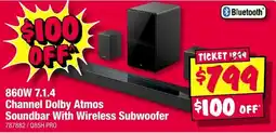JB Hi-Fi Soundbar With Wireless Subwoofer offer