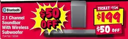 JB Hi-Fi Bluetooth 2.1 Channel Soundbar With Wireless Subwoofer offer