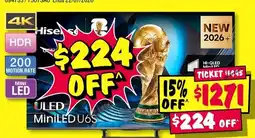 JB Hi-Fi Hisense MiniLED U6S offer