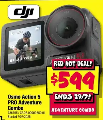JB Hi-Fi DJI Osmo Action 5 PRO Adventure Combo offer